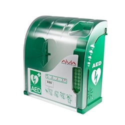 Aivia 210 Defibrillator Wall Cabinet with Alarm, Heating and Keypad Lock