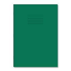 Oxford Cream Tinted Paper Exercise Book A4 80 Pages 8mm Ruled and Margin Light Green (Pack of 50)