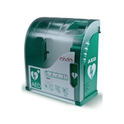 Aivia 200 Defibrillator Wall Cabinet with Alarm and Heating