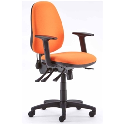 Solar2 Plus Chair H/Back Ind Mech. Large seat. Adjustable arms, seat slide & Inflatable lumber support (SOLP87B) Colour of your choice