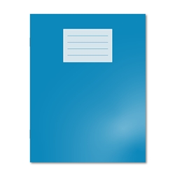 Oxford Exercise Book 229X178 80 Pages 10mm Squared and Margin Light Blue (Pack of 100)