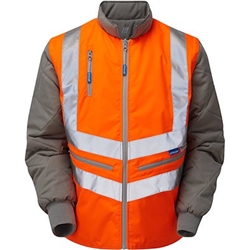 Pulsar PR498 HV R/sible Bodywarmer Orange 6XL