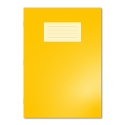 Oxford Exercise Book A4 80 Pages 10mm Squared and Margin Yellow (Pack of 50)