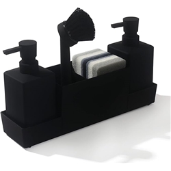 Kitchen Soap Dispenser with Sponge Holder Matte Holder