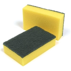 10 Caterers Sponge Scourers 14x9x3cm
