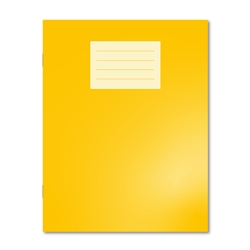 Oxford Exercise Book 229x178 80 Pages 8mm Ruled and Margin Yellow (Pack of 100)