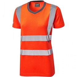 Ladies Belstone HV tshirt Orange S