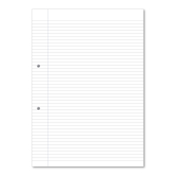 Loose Leaf A4 6mm Ruled and Margin Punched 2 Hole 75gsm Exercise Paper (5 Reams)