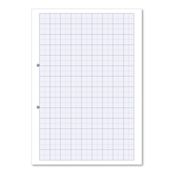 Loose Leaf A4 Graph Ruled 2, 10 and 20mm Punched 2 Hole 75gsm Exercise Paper (5 Reams)