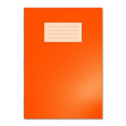 Oxford Exercise Book A4 80 Pages 8mm Ruled and Margin Orange (Pack of 50)