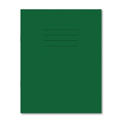 Hamelin Exercise Book 229x178 80 Pages 8mm Ruled/ Plain Alternative Dark Green (Pack of 100)