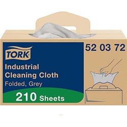 Tork Ind Cloth Grey 210 sheets 520372