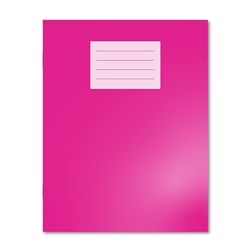 Oxford Exercise Book 229X178 80 Pages 8mm Ruled and Margin Pink (Pack of 100)