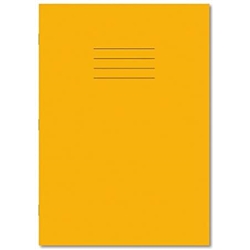 Hamelin Exercise Book A4 32 Pages Plain Top/ 15mm Bottom Yellow (Pack of 100)