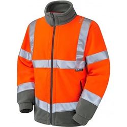 EcoViz Hartland F01-O HV Fleece Orange 5XL