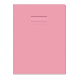 Hamelin Exercise Book A4+ 80 Pages 12mm Ruled and Margin Pink (Pack of 45)