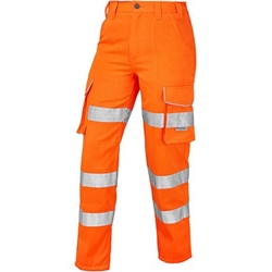 Leo CL01-O Womens HV Cargo Trousers Orange 16R
