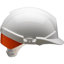 Reflex Hmt Wht c/w HiVis OrnNeckGuard