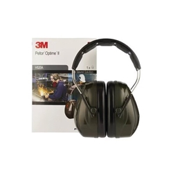 3M Peltor Optime II Headband Earmuffs Dark Green H520AGQ