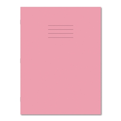 Hamelin Exercise Book A4+ 80 Pages 8mm Ruled and Margin Pink (Pack of 45)