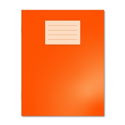 Oxford Exercise Book 229X178 80 Pages 5mm Squared and Margin Orange (Pack of 100)
