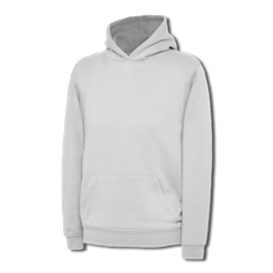 Uneek UC503 Childrens Hooded Sweatshirt White 2 Years