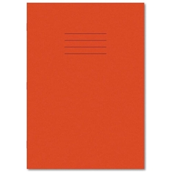 Hamelin Exercise Book 229x178 80 Pages 8mm Ruled & Margin/ Plain Alternative Orange (Pack of 100)