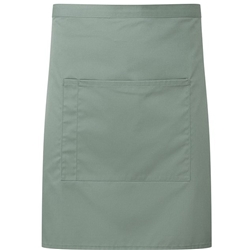 Premier 'Colours' Mid Length Apron with Pocket Sage ONE