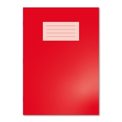 Oxford Lab Book A4 80 Pages 2,10,20mm Graph / 8mm Feint & Margin Alternate Red (Pack of 50)