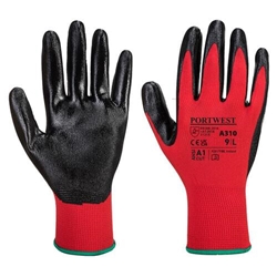 Portwest A310 Flexo Grip Nitrile Glove Red/Black XL (Pack 12)