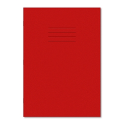 Hamelin Exercise Book A4 80 Pages 12mm Ruled/ Plain Alternative Red (Pack of 50)