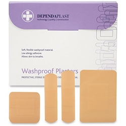 100 Washproof Plasters Assorted
