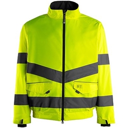 Arco Hi-Vis Shell Bomber Yellow Size L