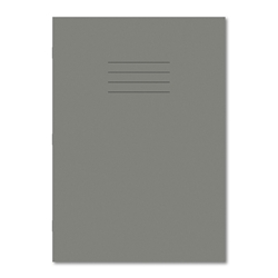 Hamelin Exercise Book A4 80 Pages 8mm Ruled and Margin Grey (Pack of 50)