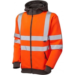 EcoViz Saunton SS02-O Zip Hoodie Orange 6XL