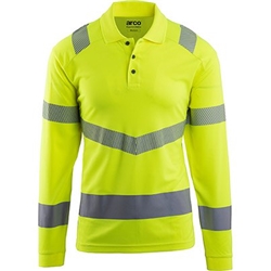 Arco Responsible Hi-Vis L/S Polo Yel S