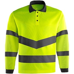 Arco Hi-Vis L/S Polo Shirt Yellow 6XL