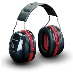 Peltor Optime3 Ear Def Over Head Black/Red