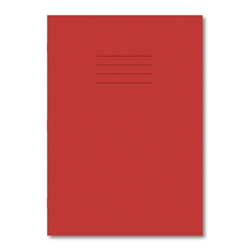 Hamelin Exercise Book A4 48 Pages 12mm Ruled/ Plain Alternative Red (Pack of 100)