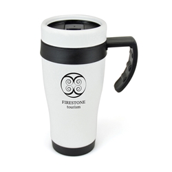 Matte White Oregon Travel Mug