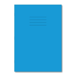 Oxford Pink Tinted Paper Exercise Book A4 80 Pages 7mm Squared Light Blue (Pack of 50)