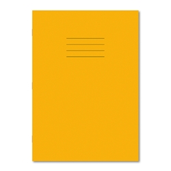 Oxford Cream Tinted Paper Exercise Book A4 80 Pages 8mm Ruled and Margin Yellow (Pack of 50)