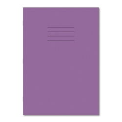 Hamelin Exercise Book A4 80 Pages 7mm Squared Purple (Pack of 50)