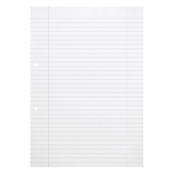 Loose Leaf A4 8mm Ruled and Margin Punched 2 Hole 75gsm Exercise Paper (5 Reams)
