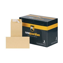 New Guardian DL Strong Pocket Envelopes Peel/Seal 130gsm Manilla (Pack of 500) E26503
