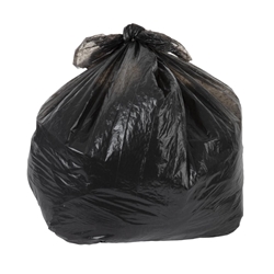 Jantex Large Medium Duty Black Bin Bags 80Ltr (Roll 10)