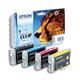 Epson T0715 Cheetah Black Cyan Magenta Yellow Standard Capacity Ink Cartridge Multipack 7.4ml + 3 x 5.5ml (Pack 4) - C13T07154012