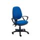 Max Comfort Blue Operator Office Chair 2 Levers with Fixed Arms