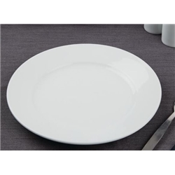 Olympia Athena Wide Rimmed Plates 228mm White (Pack of 12)