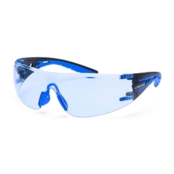 Portwest Tech Look Lite KN Safety Glasses. Size/Fit  /U, Blue. Style PS27